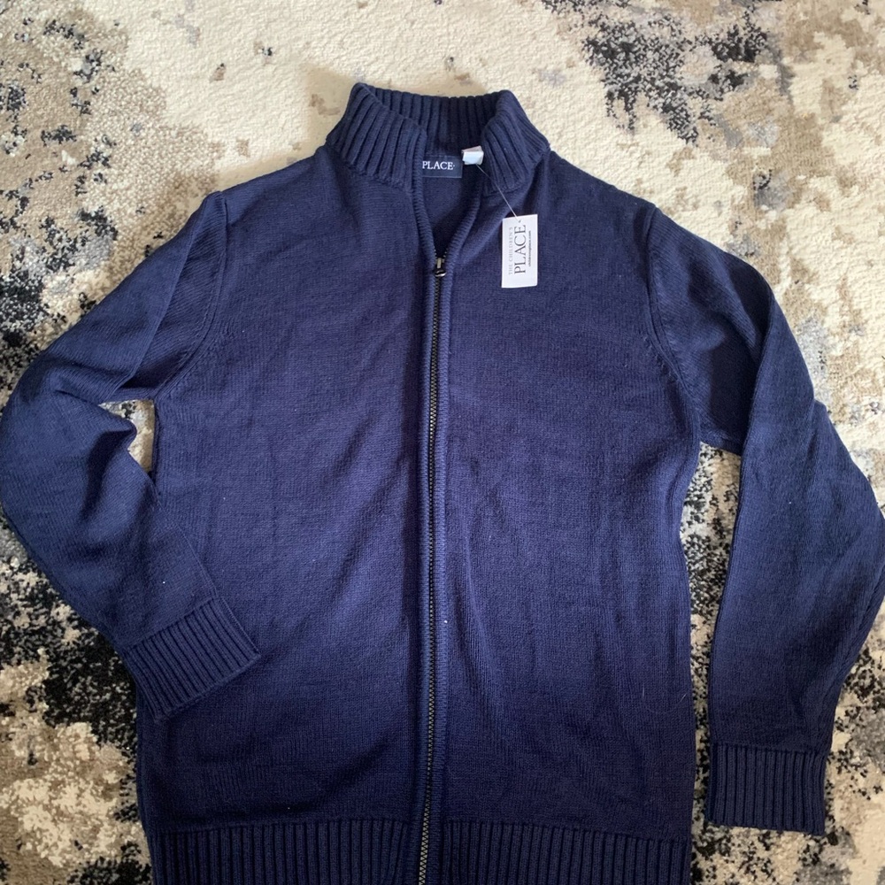 The Children's Place Navy Blue Kids Zip-Up Sweater